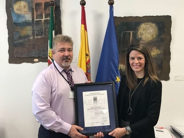 La Consejería de Medio Ambiente y Rural recibe el certificado de AENOR de seguridad de la información ISO 27001