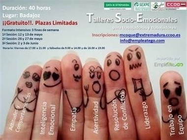 CCOO desarrolla en Badajoz un taller de formación en competencias socio-emocionales para trabajadores en activo