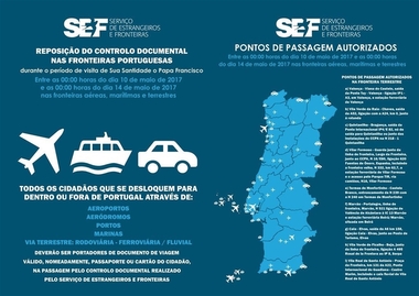 Restablecen los controles fronterizos en zonas como Caya (Badajoz) por la visita del Papa a Fátima
