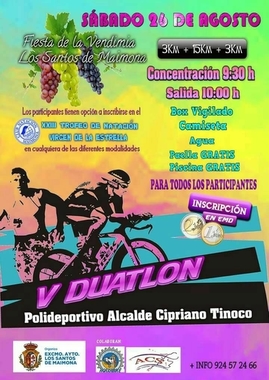 Los Santos de Maimona (Badajoz) celebra el próximo sábado la V edición de Duatlón con 21 kilómetros de recorrido