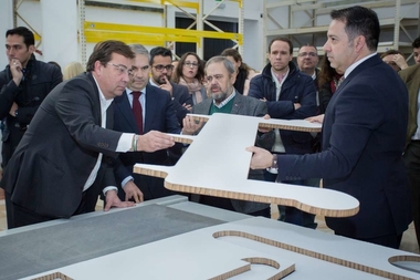 El presidente de la Junta destaca el potencial de Extremadura como destino en el que invertir