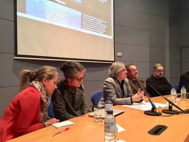 La consejera de Cultura e Igualdad asiste a la incorporación del proyecto Turbulence a los archivos de arte digital del MEIAC