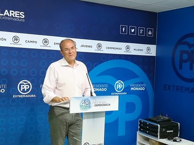 Monago defiende que los candidatos, como en la Iglesia, 