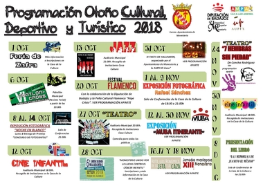 Diversidad de actividades en la programación de otoño de Monesterio