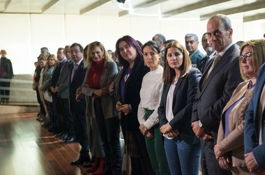 Fernández Vara participa en el acto de conmemoración del Día Internacional de la Eliminación de la Violencia contra las Mujeres