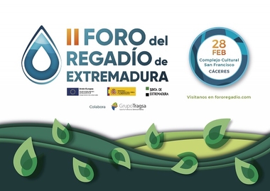 La Junta celebrará el próximo 28 de febrero en Cáceres el II Foro del Regadío de Extremadura