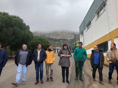 Begoña García visita la Cooperativa de Hornachos, ejemplo de producción ecológica