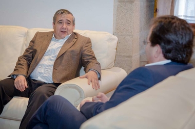 El presidente de la Junta ha analizado con el rector de la UEX la situación actual de la universidad y posibles medidas de futuro