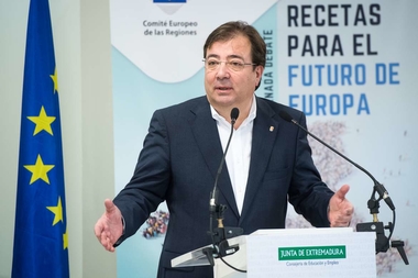 Fernández Vara apela a la amplia participación de todos para construir una Europa más fuerte y unida