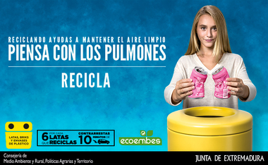 La Junta de Extremadura se une a la campaña Piensa con los pulmones, para preservar la calidad del aire