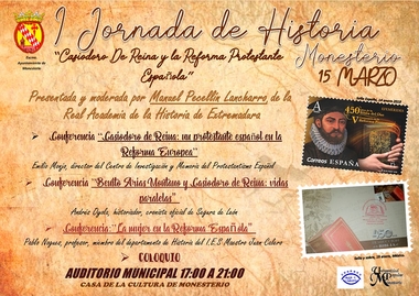 La I Jornada de la Historia en Monesterio tratará sobre la Reforma Protestante Española