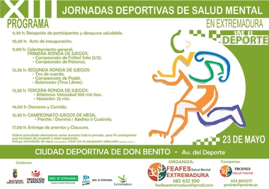 Jornadas deportivas de salud mental en Extremadura