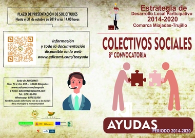 Nuevas convocatorias de ayudas de ADICOMT para Ayuntamientos y Asociaciones de la Comarca 
