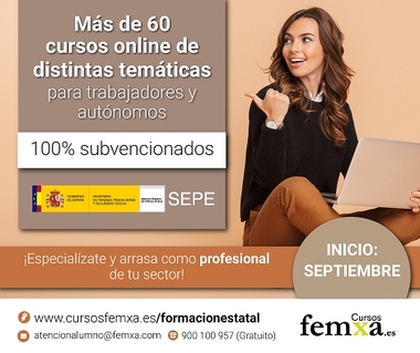 Abierto el plazo de inscripción para septiembre en los cursos del SEPE