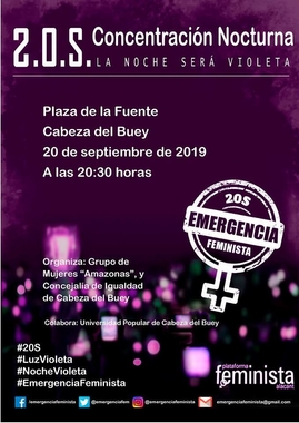 Personas  con discapacidad, lideran  la noche violeta en Cabeza del Buey