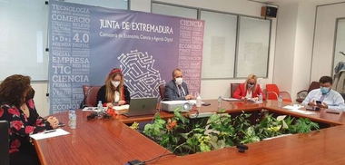La Mesa de Empleo y Competitividad Empresarial analiza el nuevo Plan para la Empresa Competitiva Extremeña 2021-2023