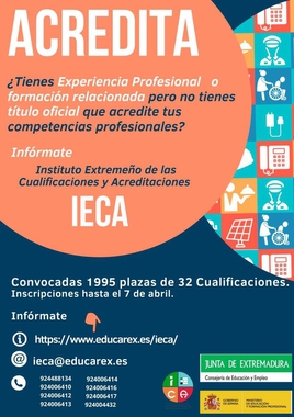 La Consejería de Educación y Empleo convoca el proceso para la obtención de certificados de profesionalidad de 32 cualificaciones profesionales