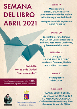 La Semana del Libro llega con actividades como mesas redondas, encuentros literarios o recitales poéticos
