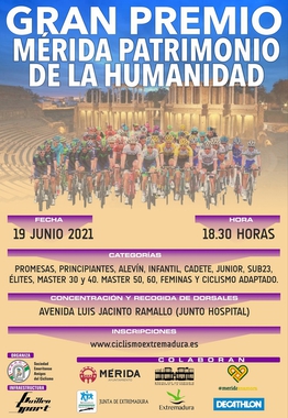 El sábado se disputa el Gran Premio de Ciclismo Mérida Patrimonio de la Humanidad