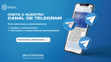 La Dirección General de Empresa abre un canal informativo a través de la plataforma de mensajería Telegram