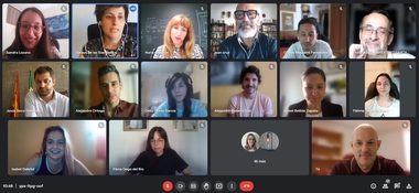El delegado de formación, Julio César Fuster, ha participado hoy en una videoconferencia con los participantes en la Lanzadera Conecta Empleo