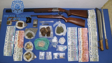 Desmantelado 'un hipermercado de la droga' en el centro de Badajoz