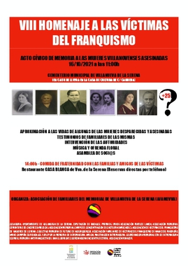Villanueva de la Serena rinde homenaje a mujeres desaparecidas y  asesinadas durante el franquismo