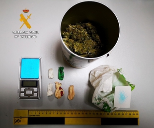 La Guardia Civil detiene en Hervás a un hombre al que le intervinieron 276 dosis de cocaína
