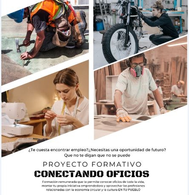 El proyecto de formación juvenil 'Conectando oficios' tiene previsto su inicio en el mes de marzo