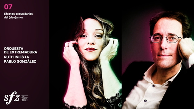 Pablo González y Ruth Iniesta en el próximo concierto de la Orquesta de Extremadura