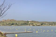 Concluidas la señalización de una zona de natación en aguas abiertas en Alqueva
