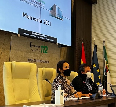 El 112 Extremadura atendió una media de más de 73 llamadas a la hora y 355 incidentes diarios de media en 2021