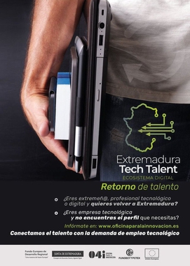Un total de 40 empresas innovadoras y tecnológicas participarán en ''Extremadura Tech Talent'' con más de 90 ofertas de empleo