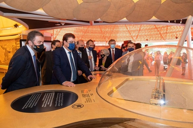 Fernández Vara muestra a Extremadura, en la Expo de Dubái, como tierra de oportunidades con proyección internacional para relaciones comerciales