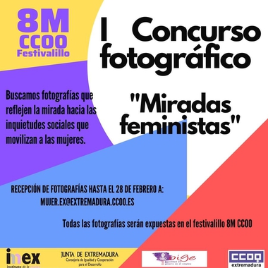 CCOO de Extremadura organiza un concurso fotográfico con motivo del Día Internacional de las Mujeres