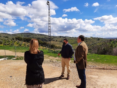 Alfonso Beltrán visita distintos proyectos impulsados por la Diputación de Cáceres en Guadalupe