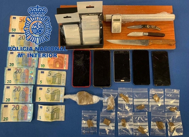 Policía Nacional desmantela un punto de venta de hachís en Mérida