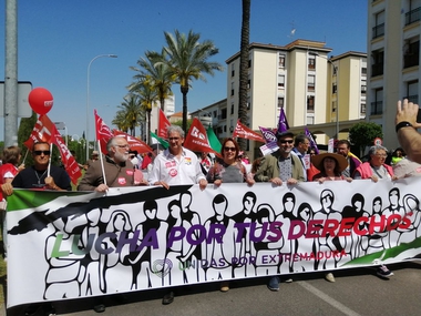 Unidas Por Extremadura exige en el 1 de Mayo subida de salarios para mantener el poder adquisitivo de las familias