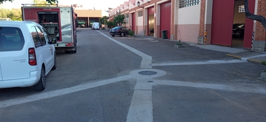 Diputación de Cáceres mejora la red de abastecimiento y saneamiento de sus instalaciones de Parque Móvil