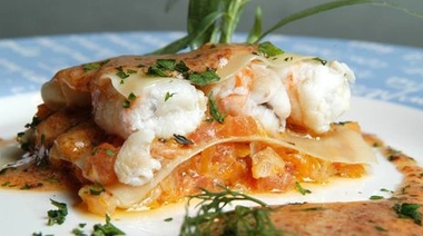 Lasaña de Cigala con Verduras