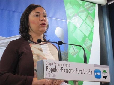 La diputada extremeña Beatriz Villalba defiende en la convención del PPlas leyes sobre transparencia y contra la corrupción