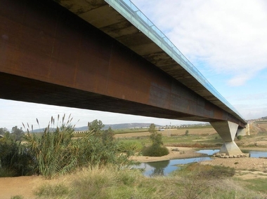 La Consejería de Fomento inicia las obras para reparar el puente 'Rodríguez Ibarra', cerca de Villanueva de la Serena