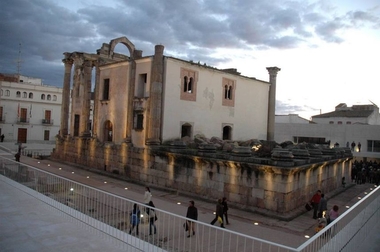 Los trabajos de consolidación en el Templo de Diana, Proyecto Mecenas 2015 en Mérida