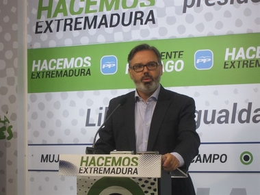 El PP extremeño defiende que la situación de la región 'no es tan dramática como intenta trasladar' la Junta