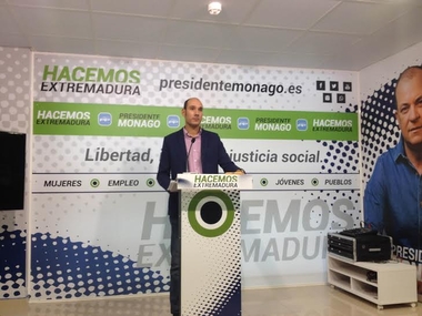 El PP entiende que la revisión al alza del PIB extremeño evidencia que Monago dejó una economía 'en crecimiento'