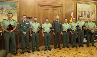 El guardia civil Francisco Morcillo, de la Comandancia de Cáceres, reconocido por el Gobierno por su dedicación
