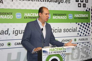 El PP cree que Vara pretende 'desmontar' la 'bajada' de impuestos aplicada por Monago con 'subidas' fiscales