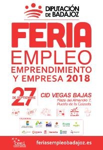 La Feria del Empleo, Emprendimiento y Empresa 2018 llega a Puebla de la Calzada