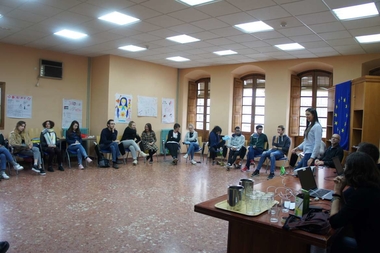 Jóvenes de 14 países participantes en el programa Cuerpo Europeo de Solidaridad se reúnen en Baños de Montemayor