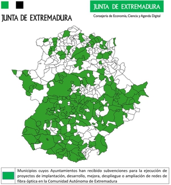 Un total de 135 ayuntamientos de menos de 5.000 habitantes solicitan ayudas para el despliegue de redes locales de fibra óptica